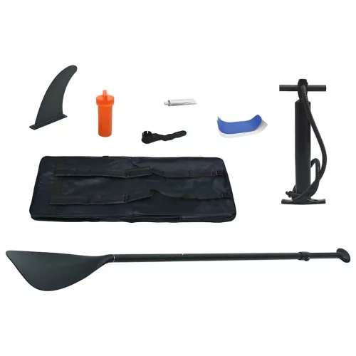  felfújható kék és fehér állva evezős SUP szörfdeszka szett