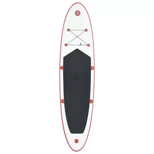  felfújható piros és fehér állva evezős SUP szörfdeszka szett