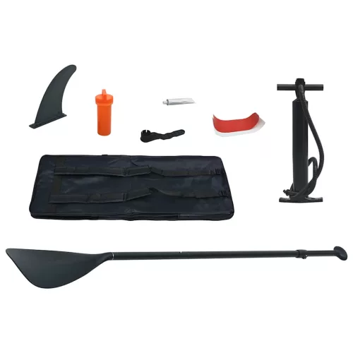  felfújható piros és fehér állva evezős SUP szörfdeszka szett