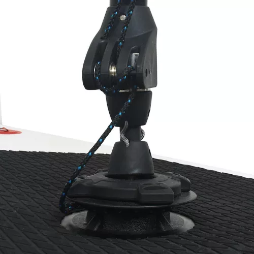  piros és fehér felfújható SUP-deszka vitorlaszettel