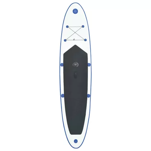  kék és fehér felfújható SUP-deszka vitorlaszettel