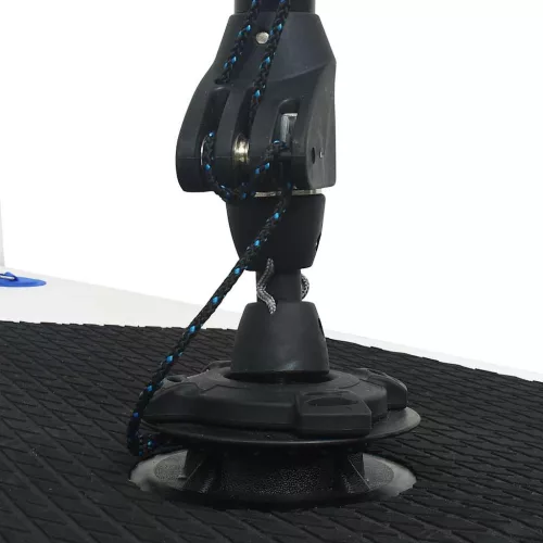  kék és fehér felfújható SUP-deszka vitorlaszettel