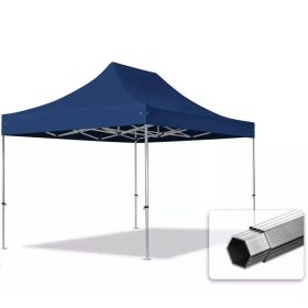   TP 3x4,5m összecsukható aluminium 800N pavilon, oldalfal nélkül - kék