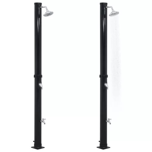  fekete szolárzuhany 220 cm 20 L