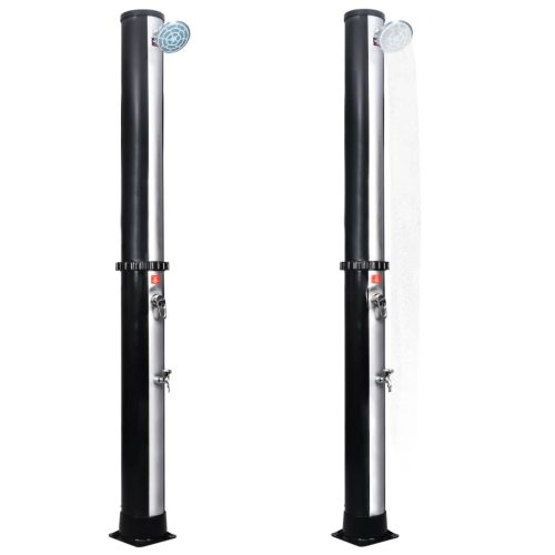  kültéri szolárzuhany zuhanyfejjel és csappal 40 L