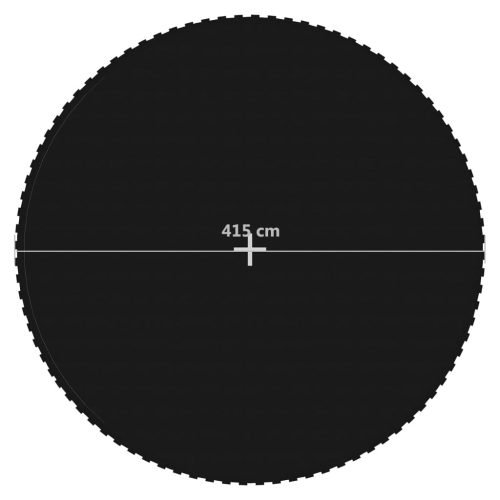  fekete szövet ugrószőnyeg kerek trambulinhoz 4,57 m