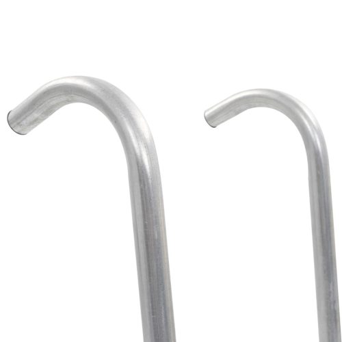 92408  2 fokos ezüstszínű acél trambulin létra 72 cm (65 cm magashoz alkalmas)