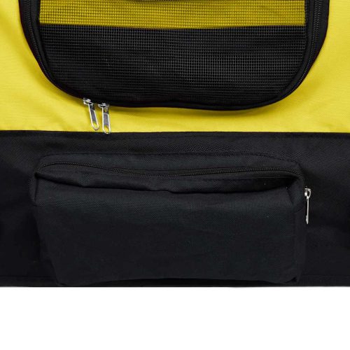  sárga/fekete 2 az 1-ben bicikli-utánfutó és sétakocsi