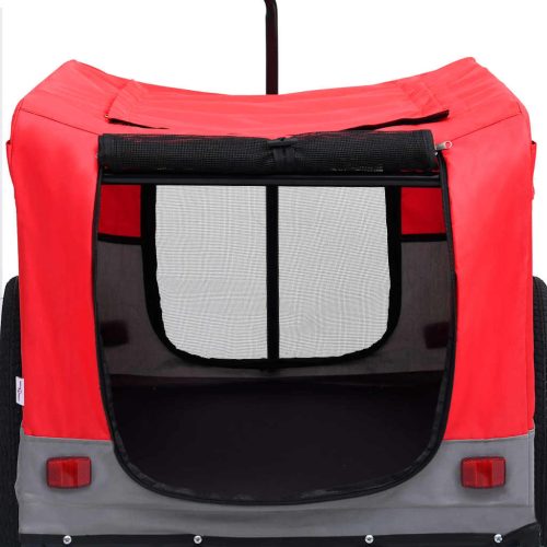  piros/szürke 2 az 1-ben bicikli-utánfutó és sétakocsi