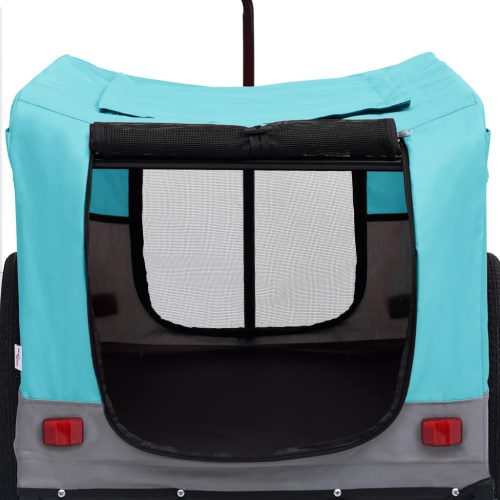  kék/szürke 2 az 1-ben bicikli-utánfutó és sétakocsi