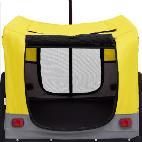  sárga/szürke 2 az 1-ben bicikli-utánfutó és sétakocsi