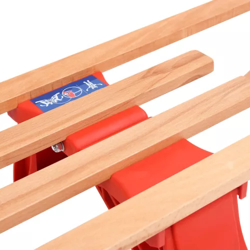  összecsukható faszánkó háttámlával 119 cm