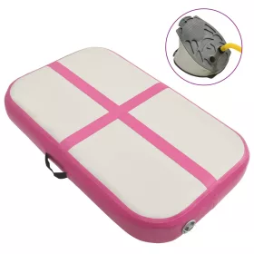    rózsaszín PVC felfújható tornamatrac pumpával 60 x 100 x 10 cm