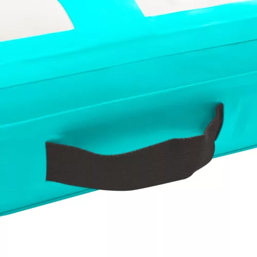  zöld PVC felfújható tornamatrac pumpával 60 x 100 x 15 cm