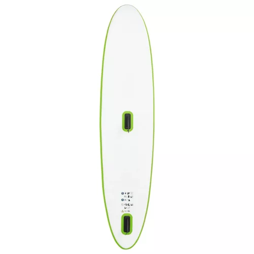 zöld és fehér felfújható SUP-deszka vitorlaszettel