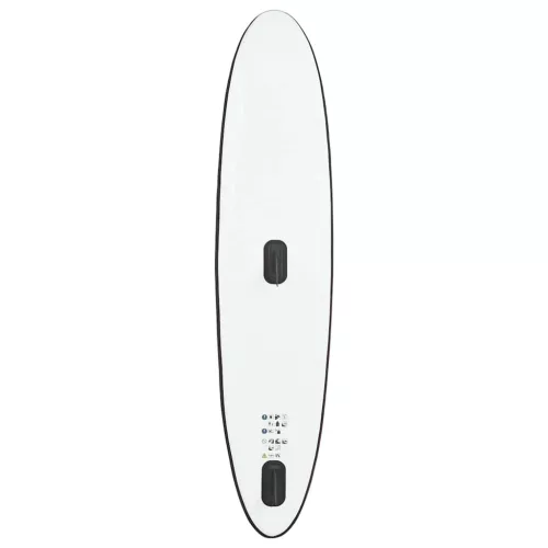  fekete és fehér felfújható SUP-deszka vitorlaszettel