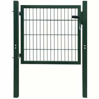 VID acél kerítés kapu zöld színben  106x150cm 