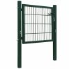 VID acél kerítés kapu zöld színben  106x150cm 