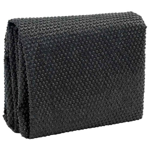  fekete, négyszögletes PE medencetakaró 1200 x 600 cm