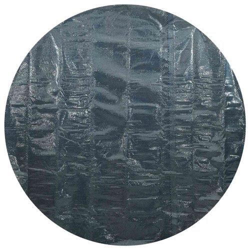  fekete és kék napelemes lebegő PE medencefólia 210 cm