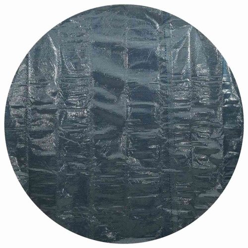  fekete és kék napelemes lebegő PE medencefólia 356 cm