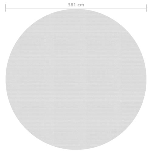  szürke napelemes lebegő PE medencefólia 381 cm