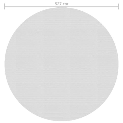  szürke napelemes lebegő PE medencefólia 527 cm