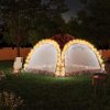  terepszínű rendezvénysátor LED-del/4 oldalfallal 3,6x3,6x2,3 m