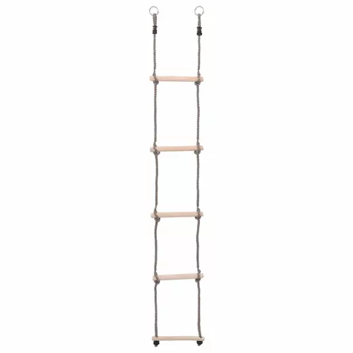  ötfokos tömör fenyőfa létra 210 cm