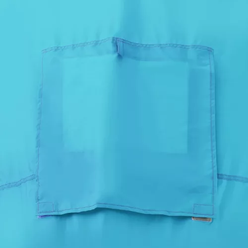  6 személyes kék és világoskék kempingsátor