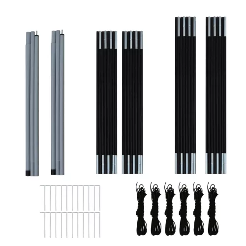  6 személyes kék és zöld kempingsátor