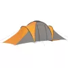  6 személyes szürke és narancssárga kempingsátor