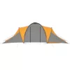  6 személyes szürke és narancssárga kempingsátor