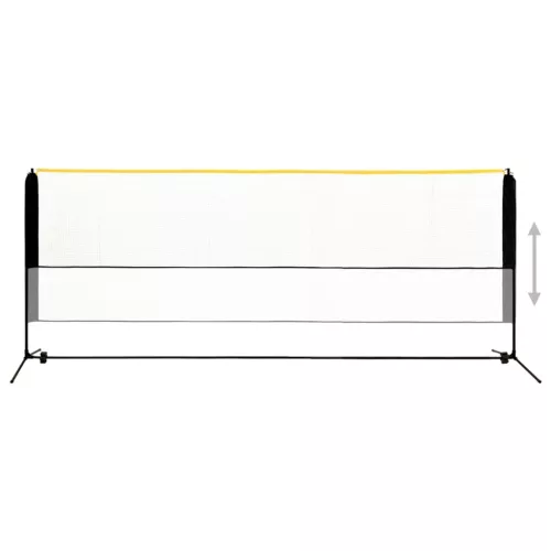   fém állítható tollaslabdaháló 400 x 103 x 94-158 cm 