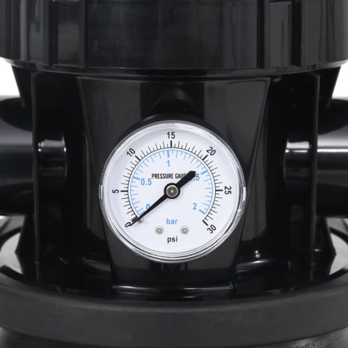  fekete medence-homokszűrő előszűrővel