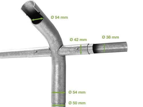 Skladišni šator 5x10m sa bočnom visinom 3m professional 550g/m2