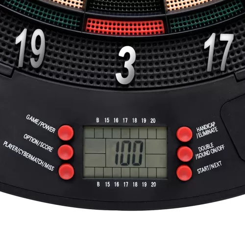  fekete polipropilén elektromos dartstábla nyilakkal