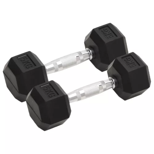  2 db összesen öntöttvas egykezes súlyzó 10 kg