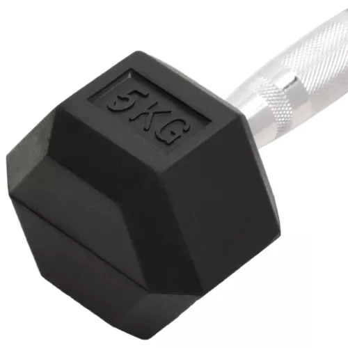  2 db összesen öntöttvas egykezes súlyzó 10 kg