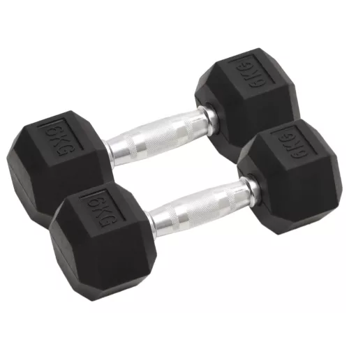  2 db összesen öntöttvas egykezes súlyzó 12 kg
