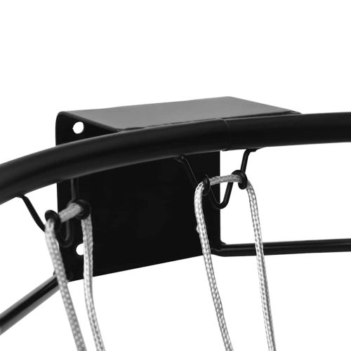  fekete acél kosárlabda gyűrű 45 cm