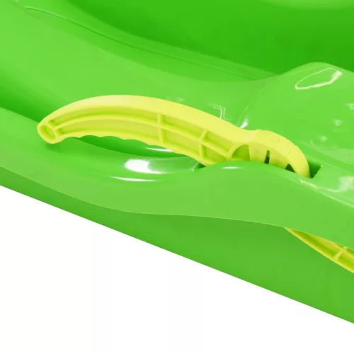  zöld polipropilén szánkó fékkel 87 x 40 x 18 cm