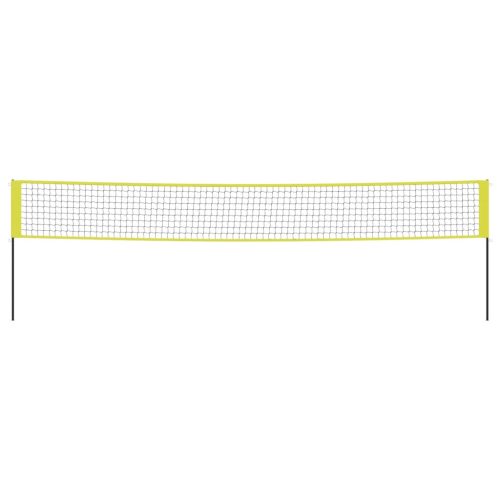  sárga és fekete polietilén szövet röplabdaháló 823 x 244 cm