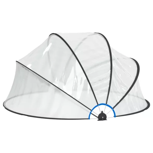  kerek PVC medencekupola 315 x 158 cm