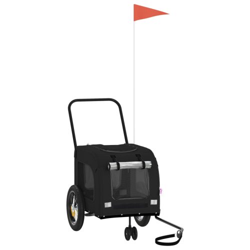  Fekete Állatbabakocsi Fekete Fém, Textil 124 x 53 x 53 cm