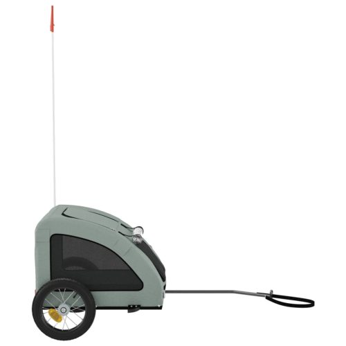  szürke oxford szövet és vas kisállatszállító utánfutó