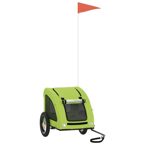  zöld oxford szövet és vas kisállatszállító utánfutó