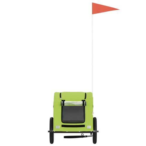  zöld oxford szövet és vas kisállatszállító utánfutó