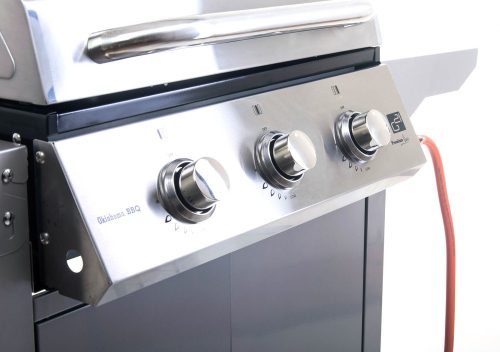 EPT Oklahoma BBQ Premium line gázgrill, 3 égőfej + ajándék nyomáscsökkentő