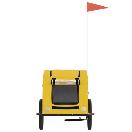  sárga oxford szövet és vas kisállatszállító utánfutó